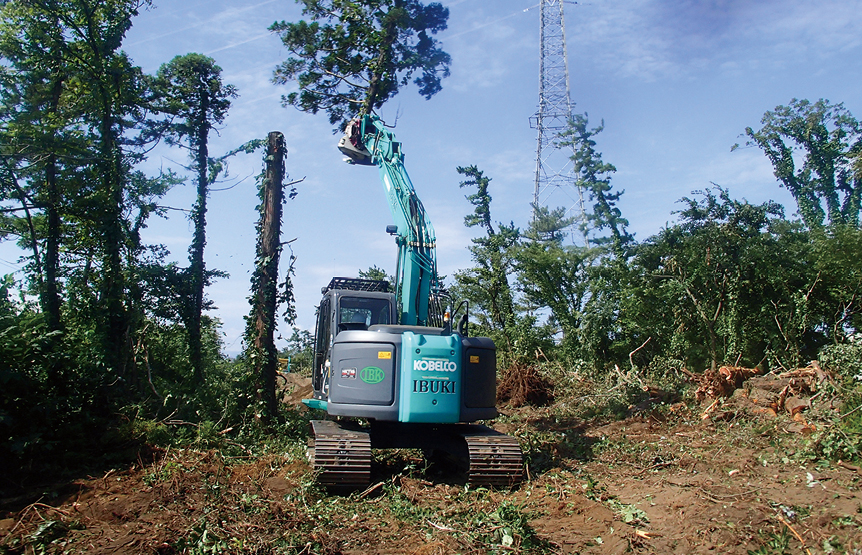 高性能な重機をそろえています